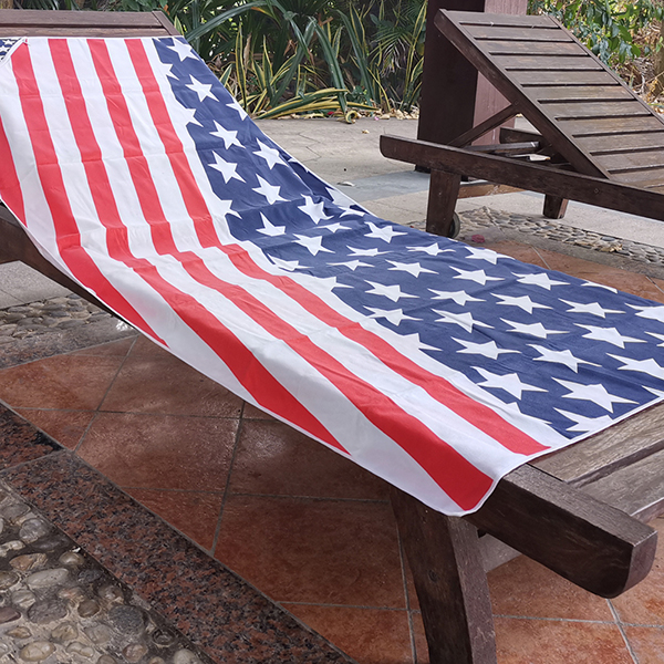 US flag beach towel, quick dry beach towel, Microfiber beach towel