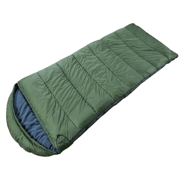 soft touch envelop sleeping bag with hood