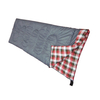 3 season envelop sleeping bag with soft design around neck