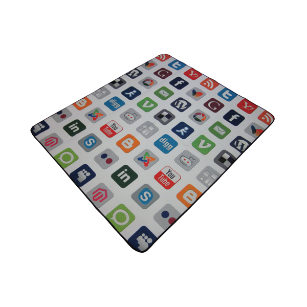 Picnic blanket with Social Media printing