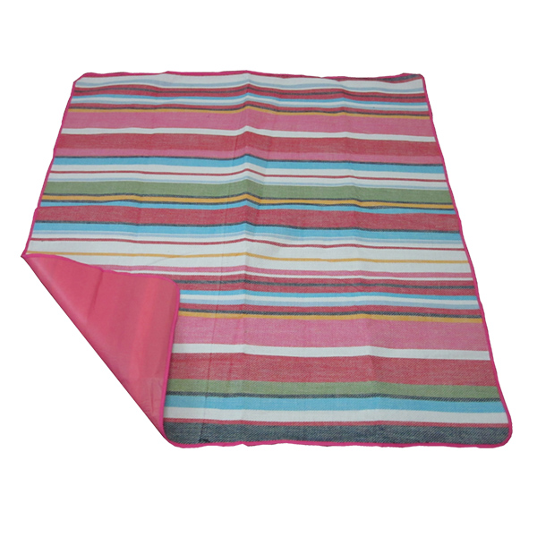 Cheap picnic blanket with stripe printing